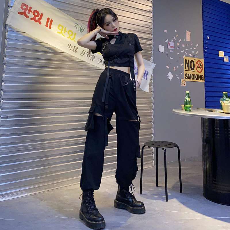 Loose Thin Detachable Straight Leg Workwear Casual Pants