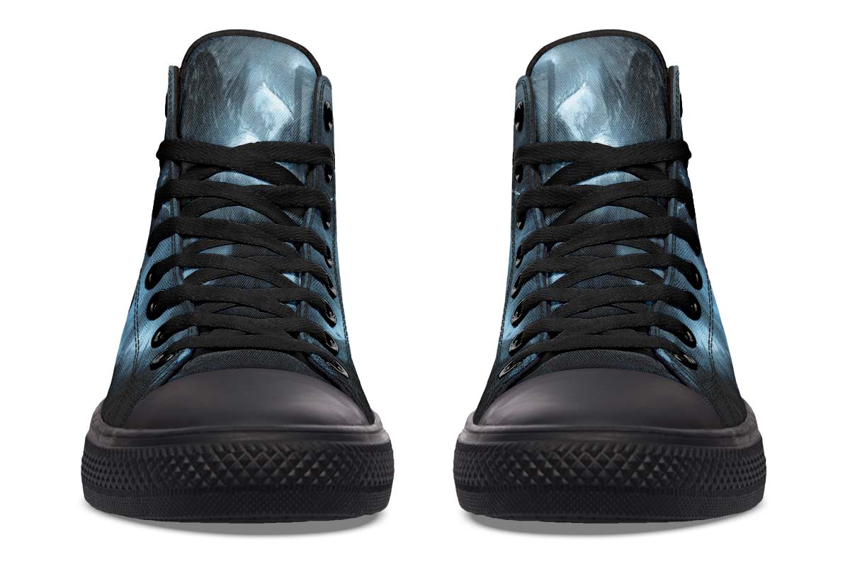 Printed Couple High-top Canvas Shoes
