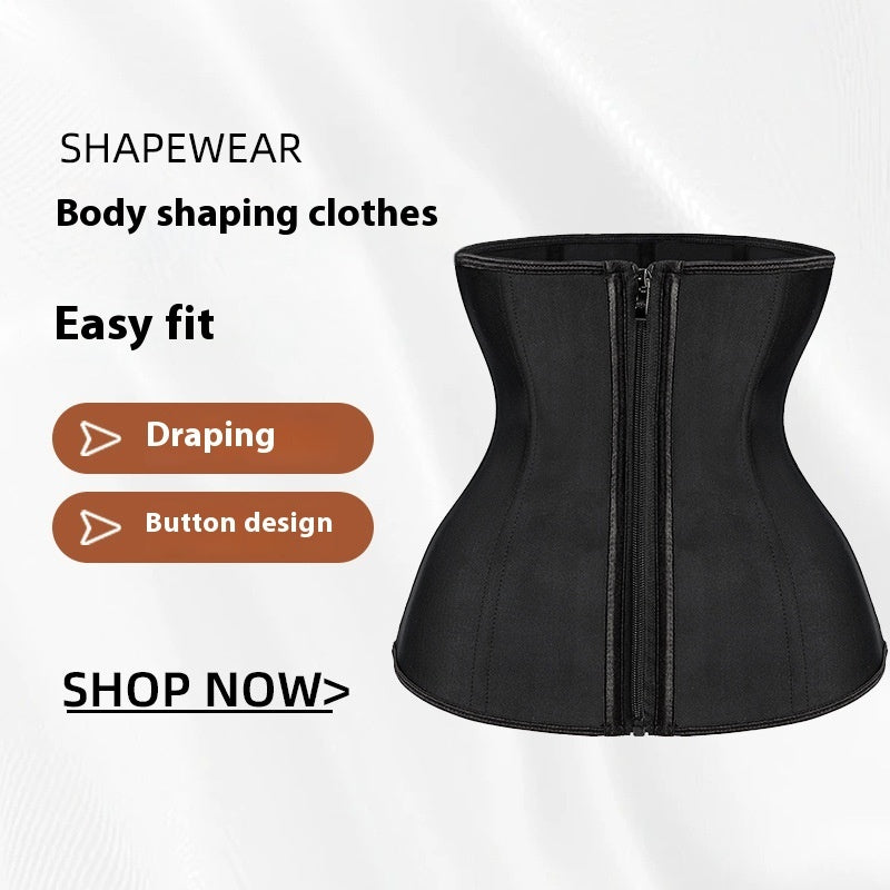 Cross-border Supply Corset Waist Seal Zipper Breasted Sports Belly Contracting