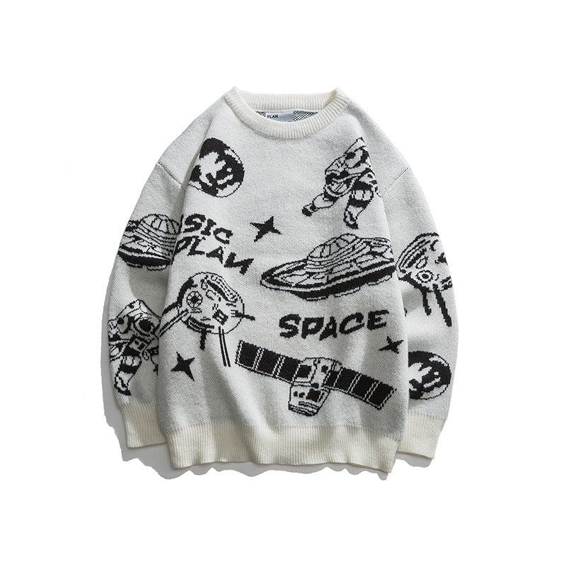 Loose And Lazy Style Sweater Men's Coat