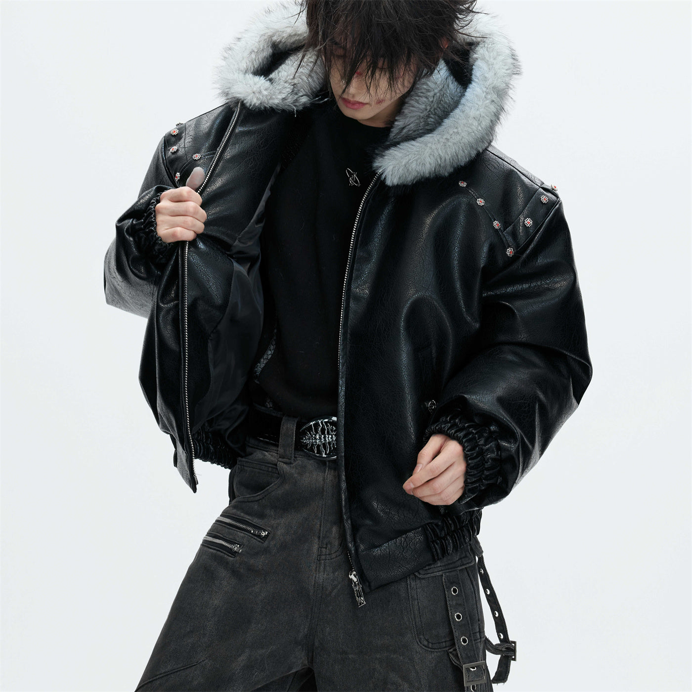 Hooded Extra-thick Fleece-lined Winter Coat