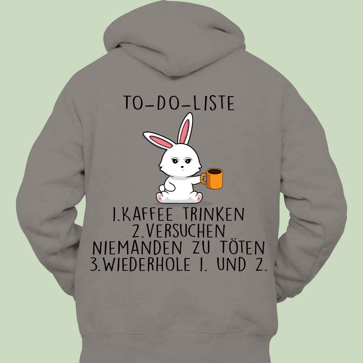 Kitchen Rabbit Hættetrøje Unisex Bagtryk