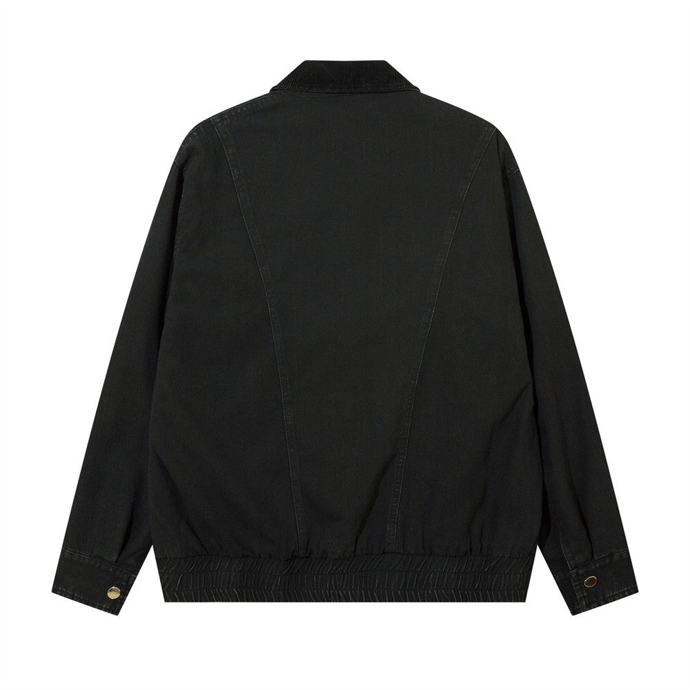 American Contrast Color Lapels Jacket Men
