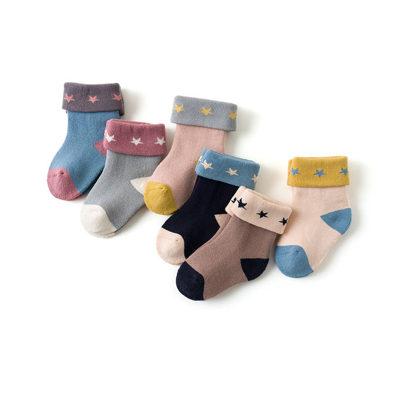Baby Terry-in-tube Cartoon Animal Cotton Socks