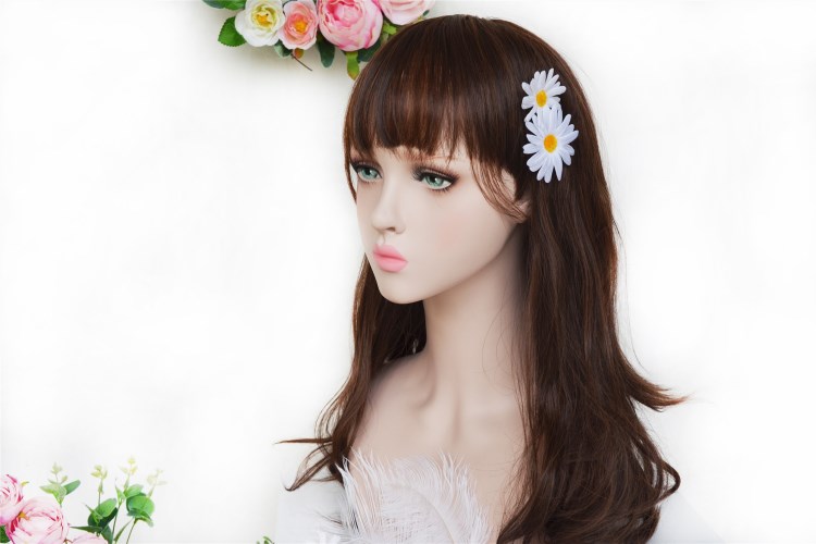 Handmade Hair Accessories Female Daisy Flower Duckbill Clip