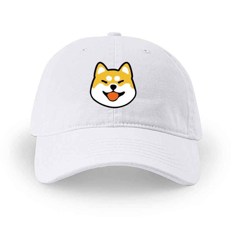 Men And Women Simple Cotton Shiba Inu Pattern Hat