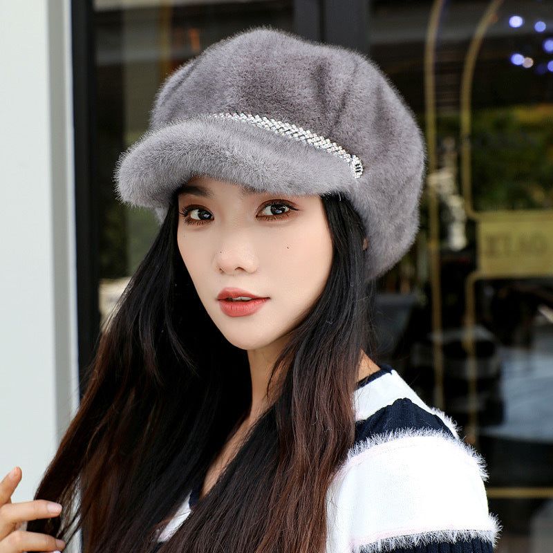 Fleece-lined Insulated Baseball Cap With A Chin Strap For Extra Warmth