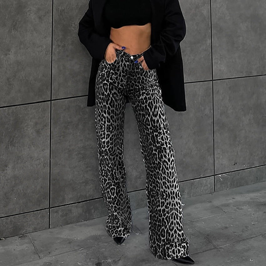 Slimming High Waist Straight Casual Pants