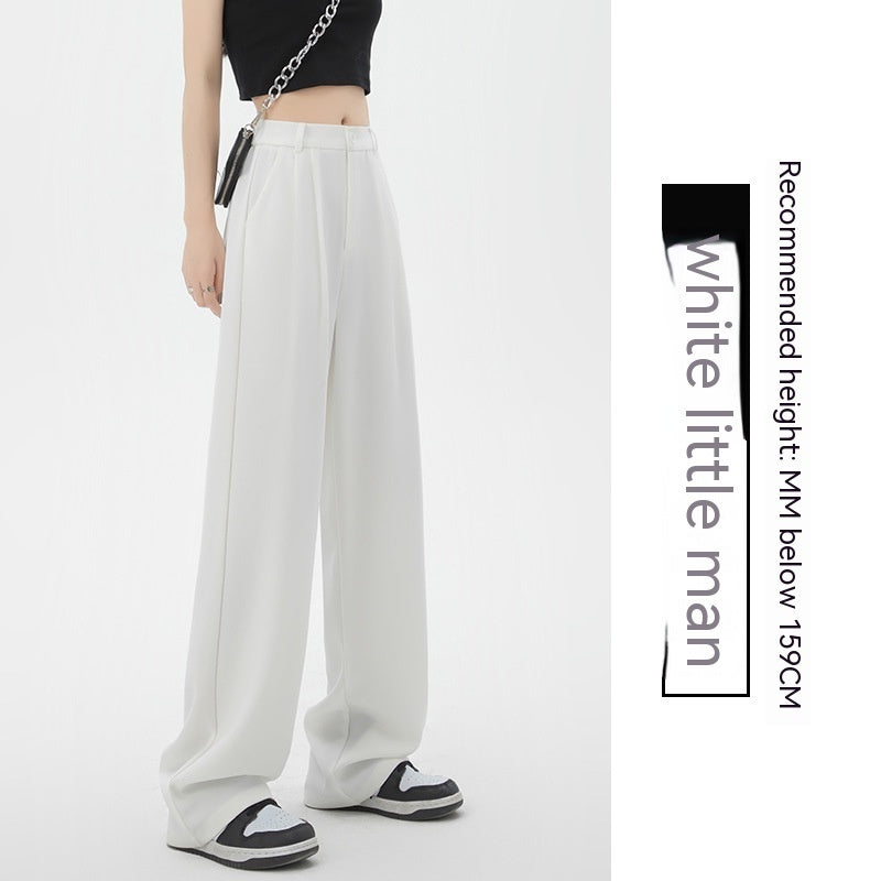 Women's Fashion Simple High Waist Loose Drooping Slimming And Straight Casual Suit Pants