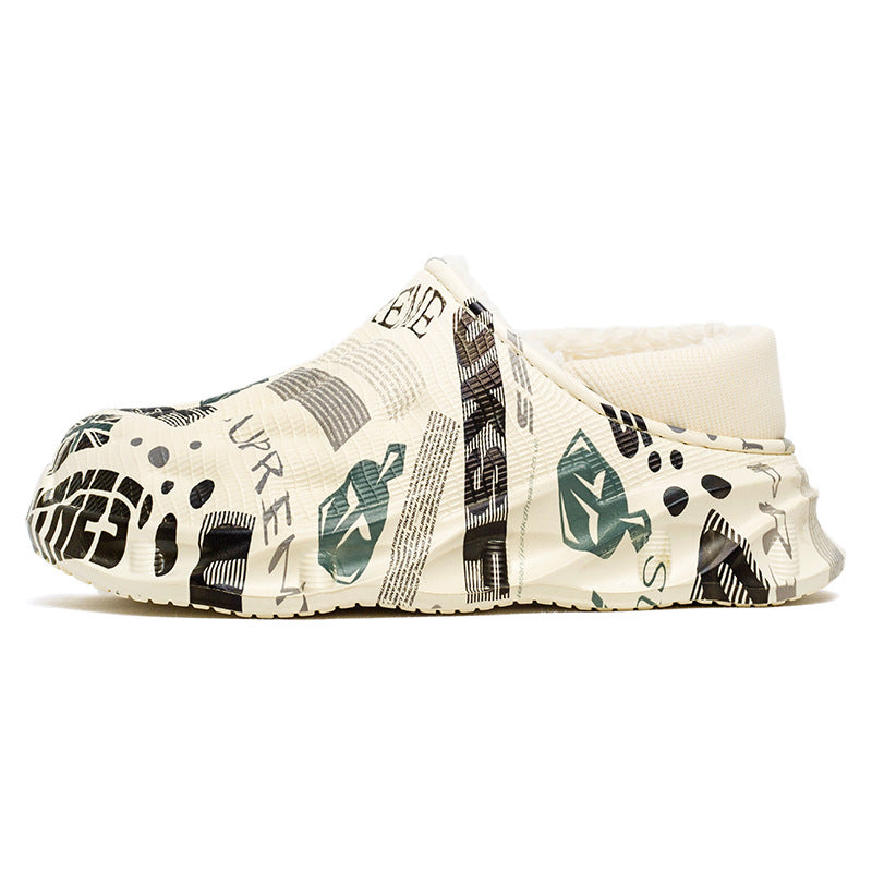 Women's Indoor Home Waterproof Bag With Cotton Slippers