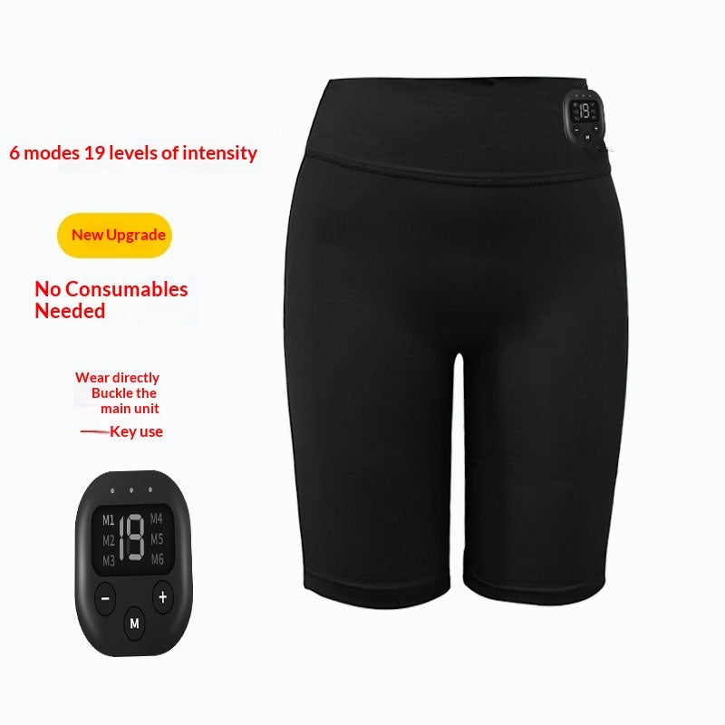 EMS Fitness Massage Pants Microcurrent Pulse Butt-Lifting Capri Pants