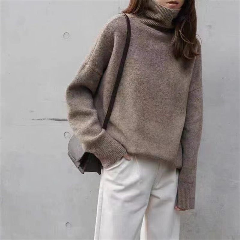 Ny EfterårVinter Fransk-inspireret Retro Afslappet Sweater