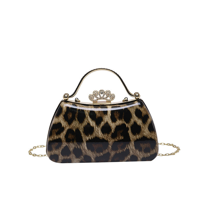 Leopardprint Mode Retro Crossbody Taske til Kvinder