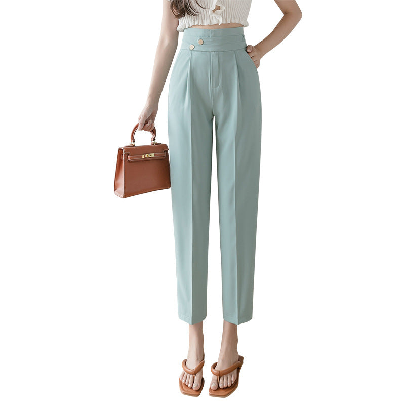 Small Feet Harem Pants Drape Straight-leg Pants