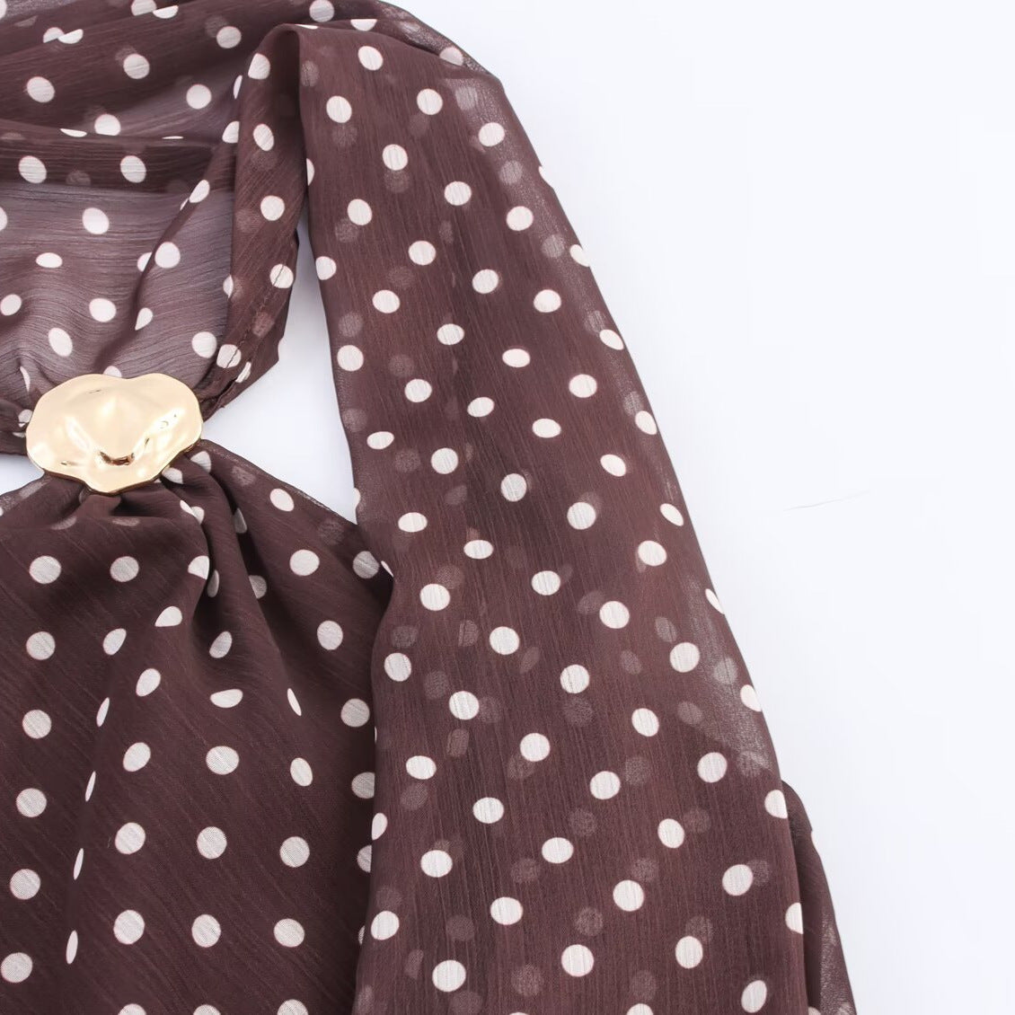 Polka Dot Halter Neck Top
