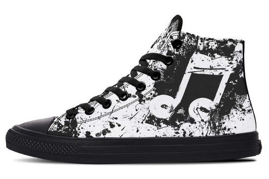 Men's And Women's Fashion Color Printing High-top Canvas Shoes