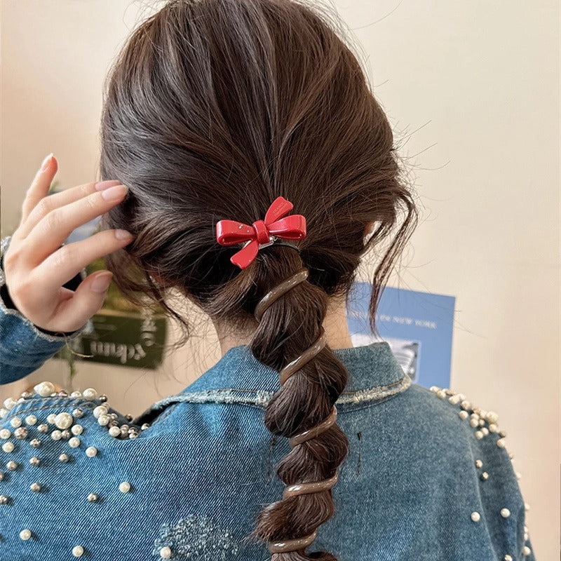 Spring And Summer Cute Bow Bubble Braid Hair Braiding Artifact Headband