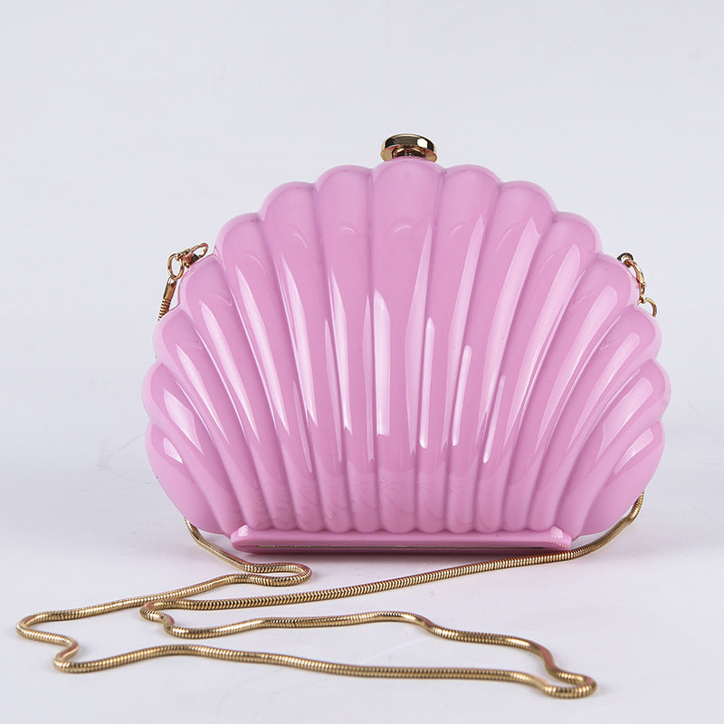 Dinner Candy-colored Shell Hand-held Party Hard Box Bag