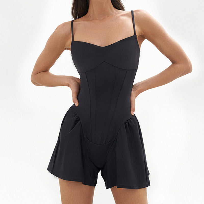 Womens Sportswear Casual Camisole Jumpsuit For Fitness