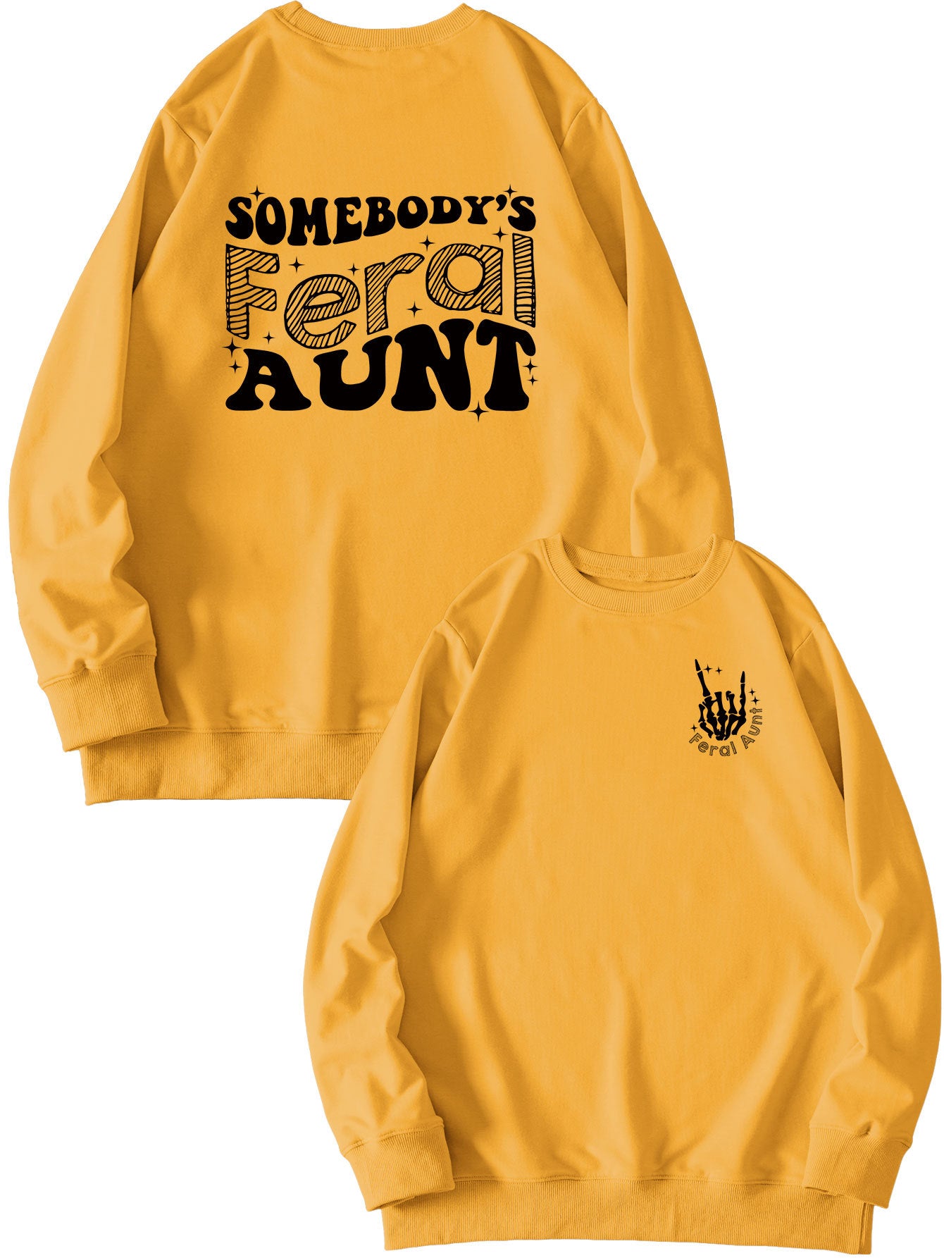 Printet sweatshirt til damer - Løs og alsidig