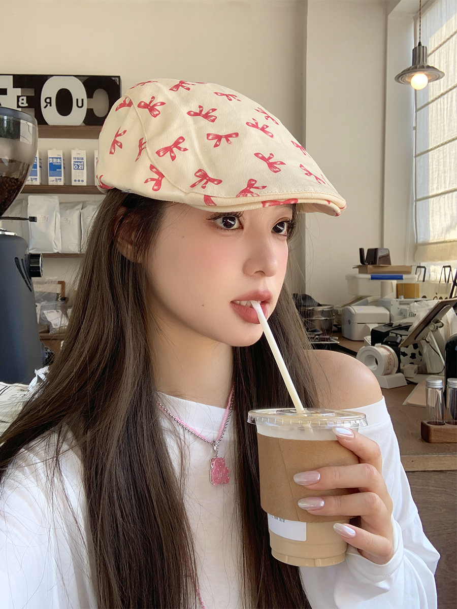 Korean Ins Bow Advance Hats Female Summer And Autumn