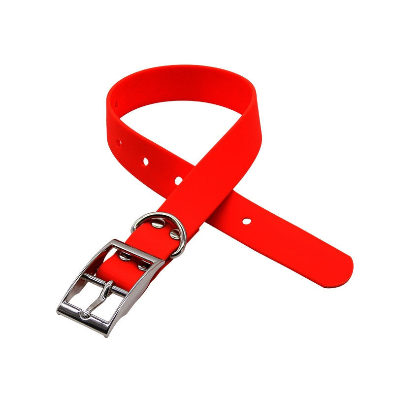 Factory Wholesale PVC Plastic Waterproof Dog Collar Wear-resistant Dog Collar Out Dog Traction Collar Pet Supplies