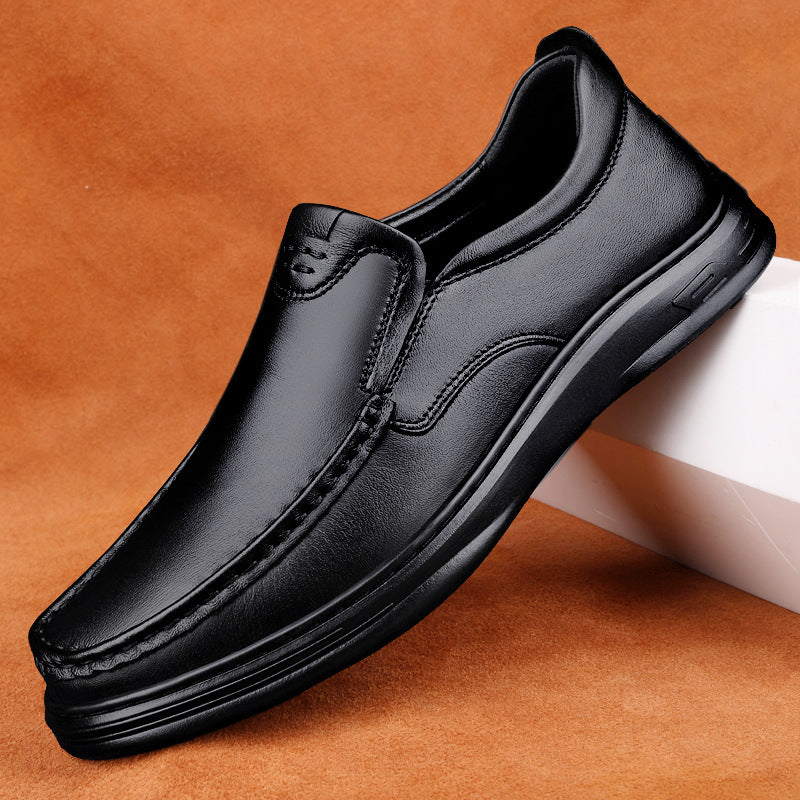 Outdoor Men's Breathable One Pedal Leather Shoes