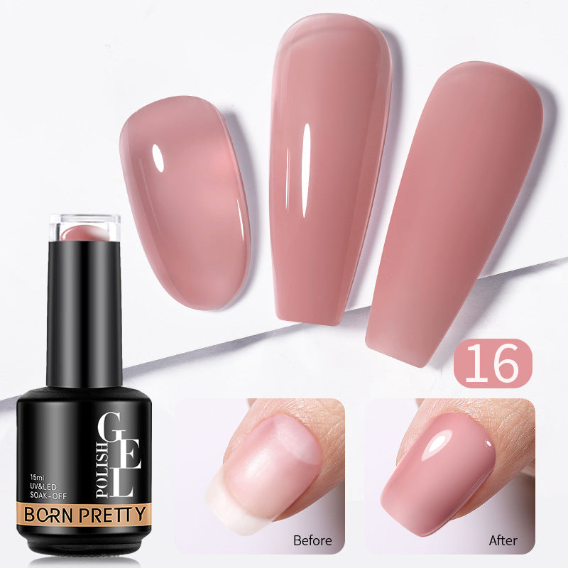 Nail Color Powder Transparent Function Phototherapy Plastic