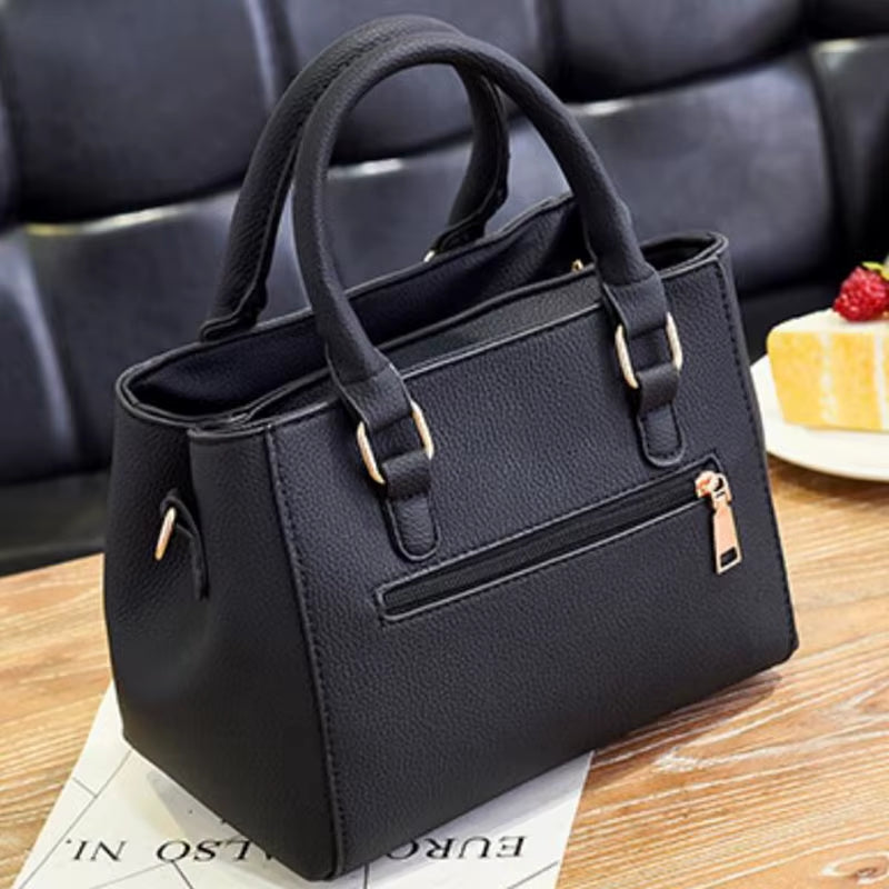 PU Leather Vintage Handbags for Women - Plush Tassel Messenger Tote and Crossbody Bag