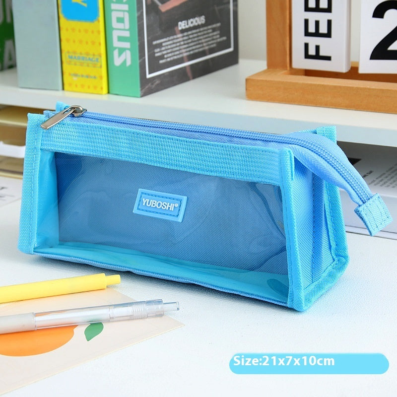 Pencil Case Large Capacity Transparent Good-looking Women's Internet Celebrity Stationery Box
