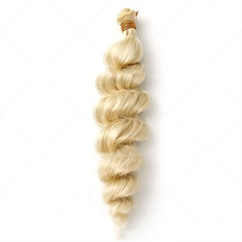 Women's Chemical Fiber Hair Weft Golden Wig