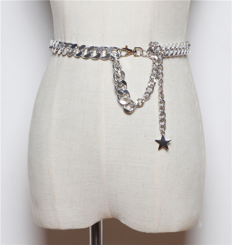 Skirt Shirt Fashion Simple And Versatile Waist Chain