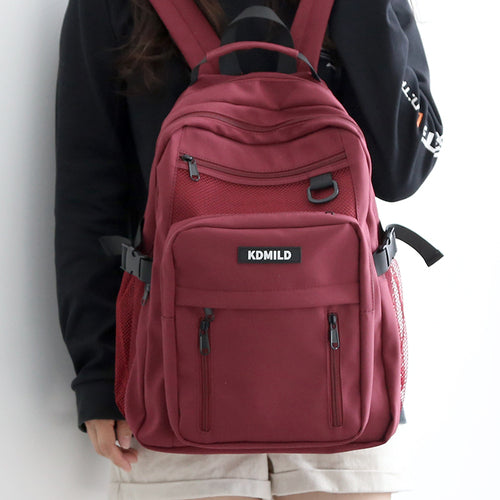 High School Students All Match Large Capacity Multi Layer Backpack