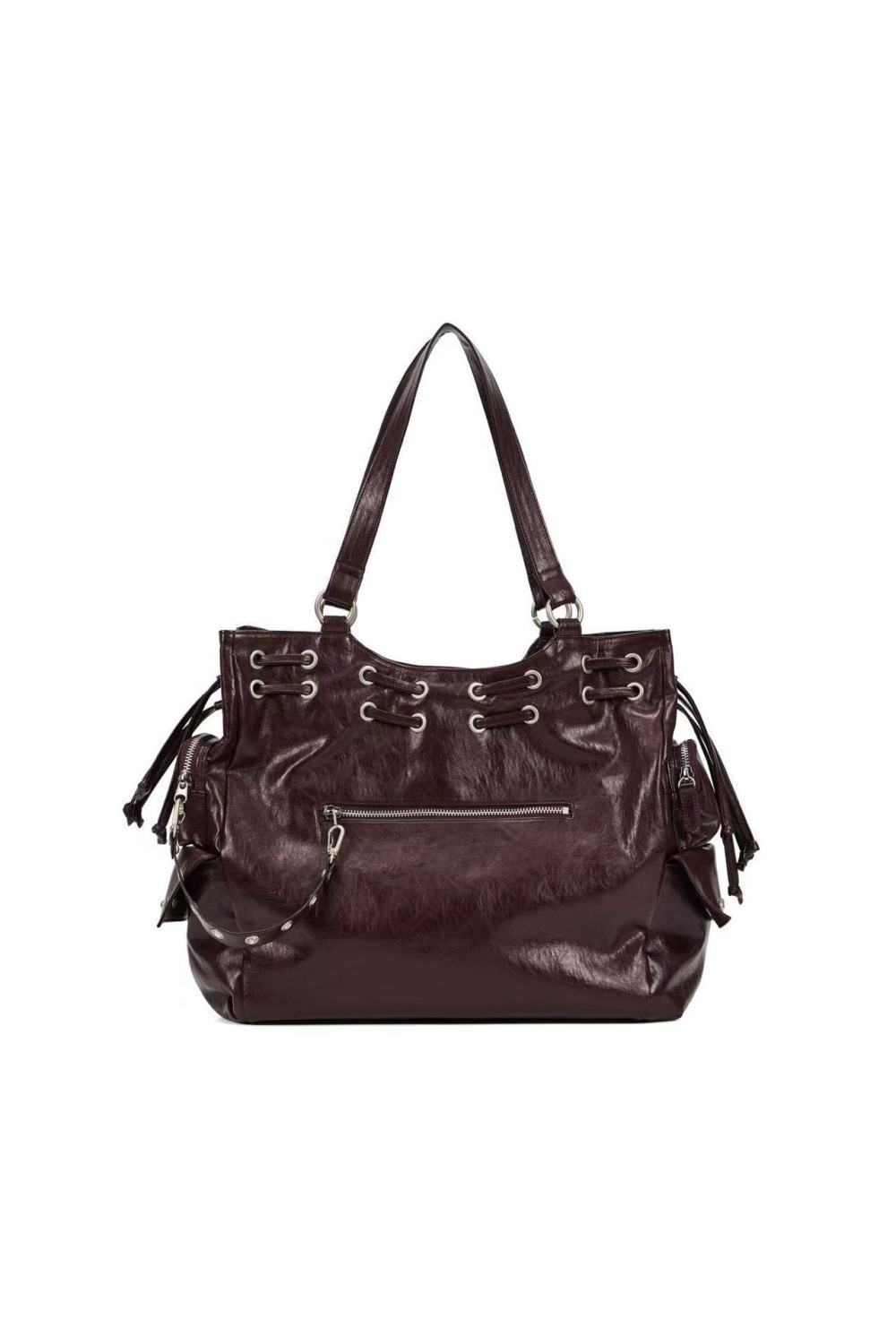 Female New Rivets Large-capacity Crossbody Bag