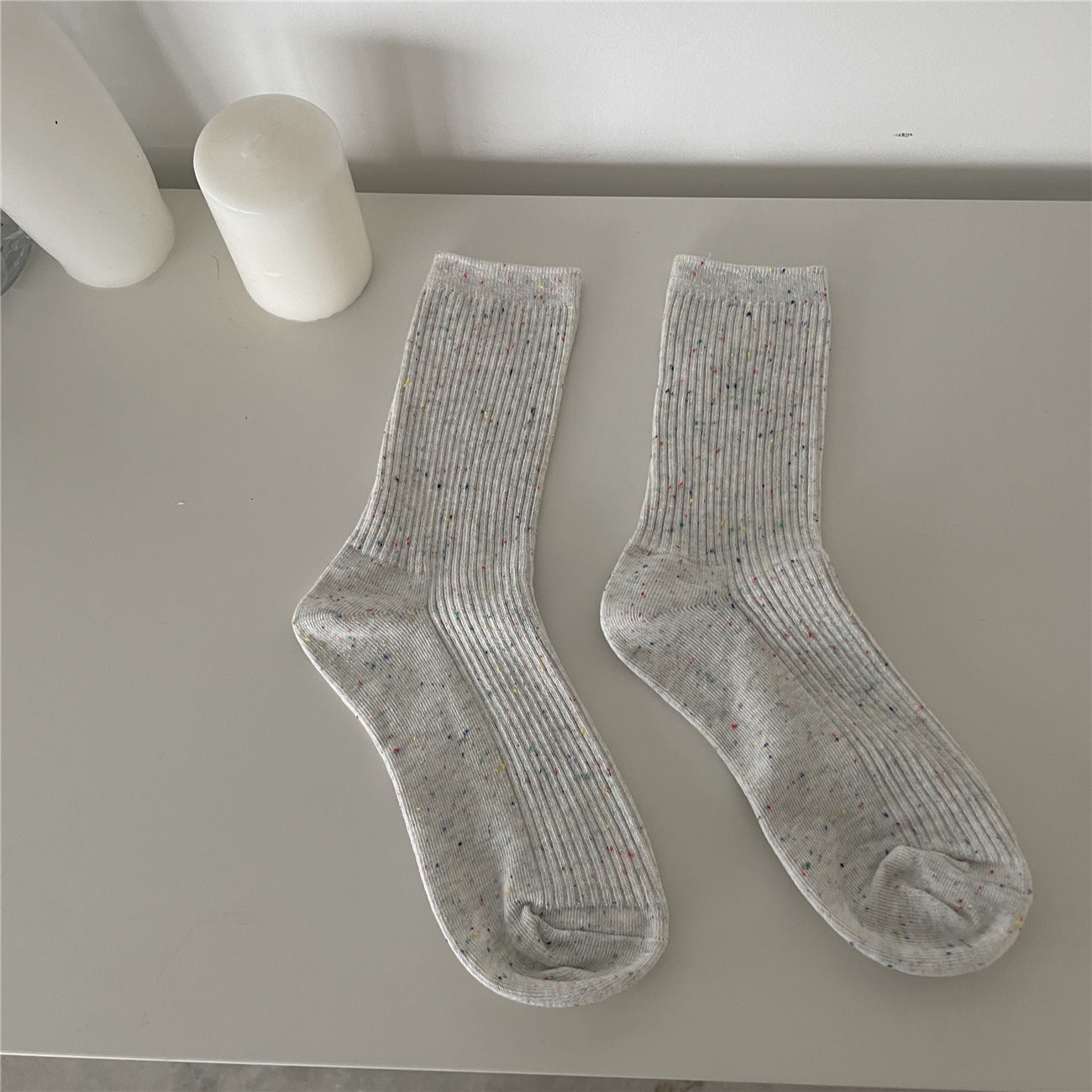 Sweet Girl Medium Tube Solid Socks