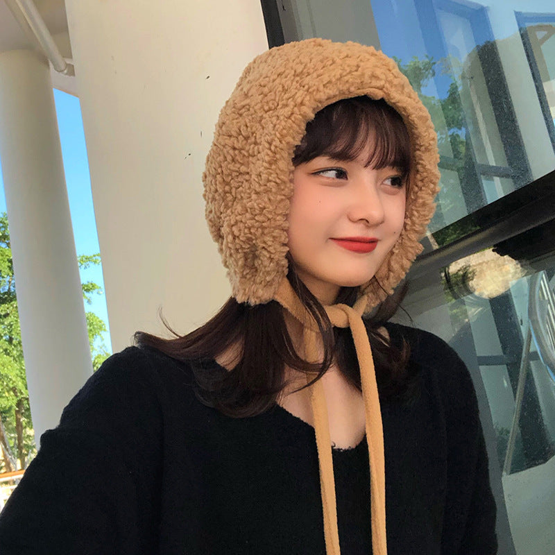 Women's Fashion Lace Up Plush Ear Guards
