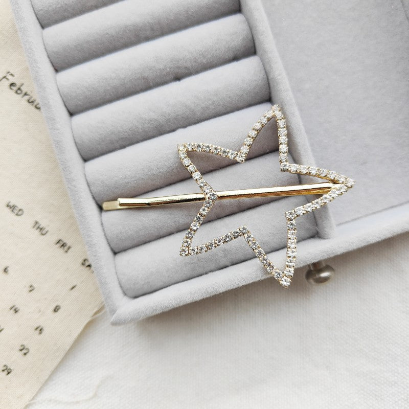 South Korea Rhinestone Butterfly Barrettes Temperament Fringe Bobby Pin