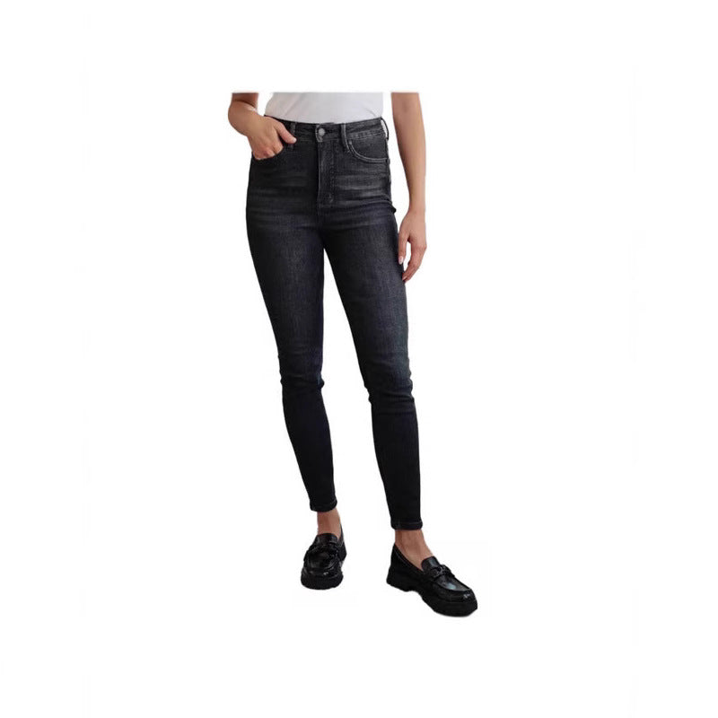 Women's Personalized Label Pencil Pants Wash