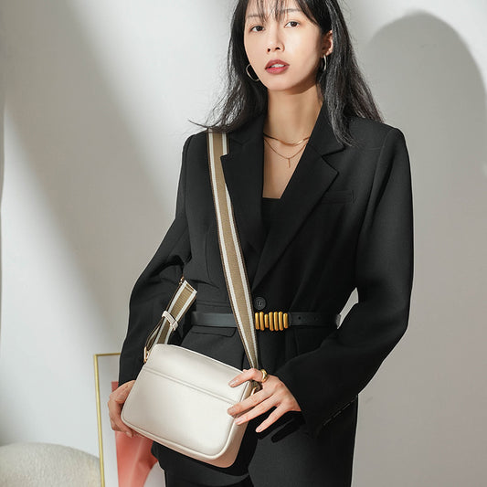 New Cross-border Foreign Trade Solid Color PU Messenger Bag