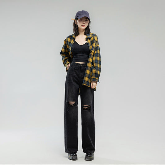 Women's Fashion Casual Loose Jeans