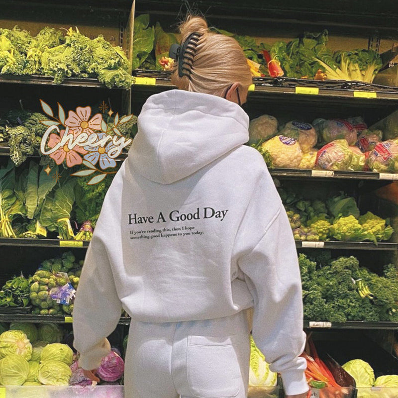 Women's Letter Loose Slouchy Sweatshirt