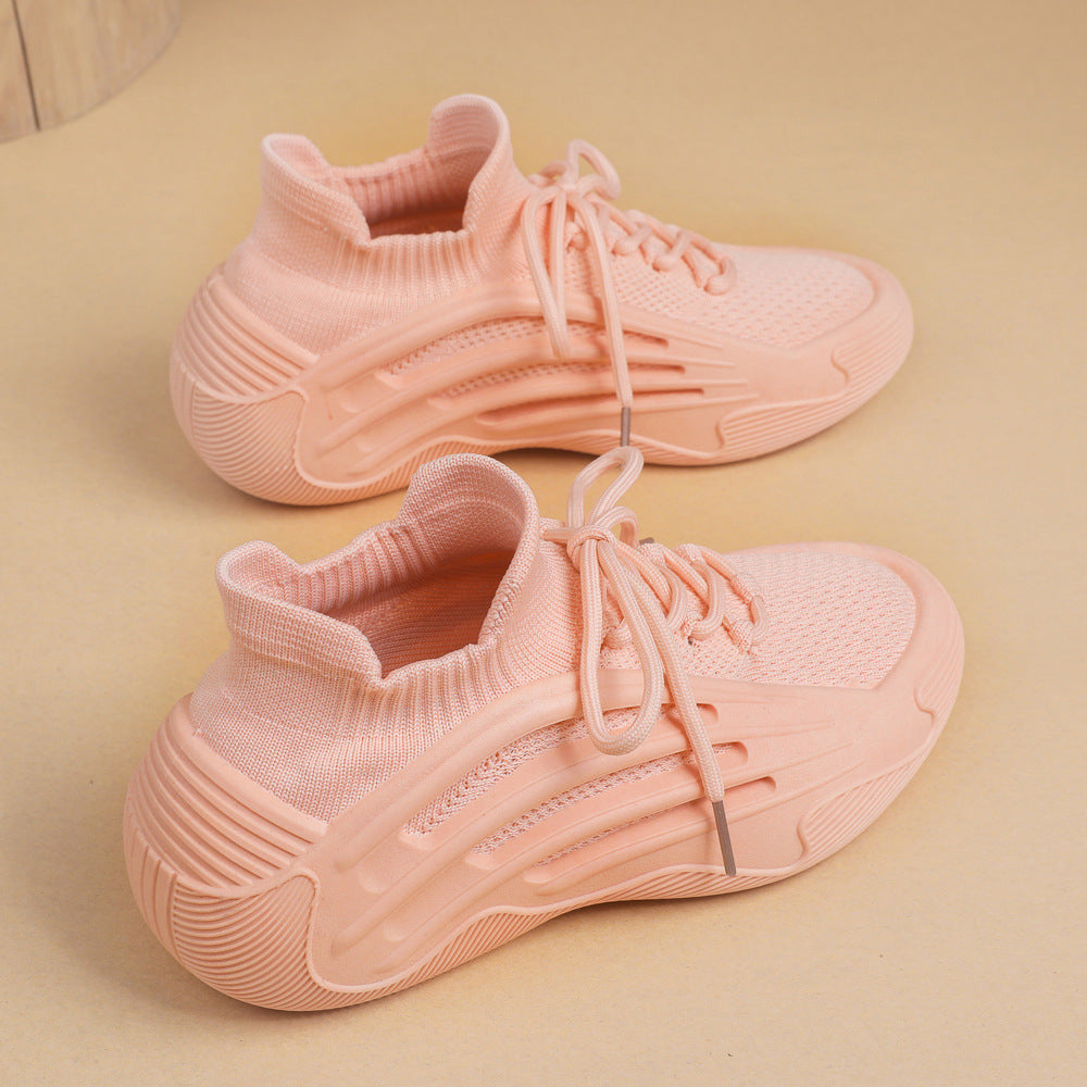 Flat Soft Bottom Casual All-match Stretch Sock Shoes