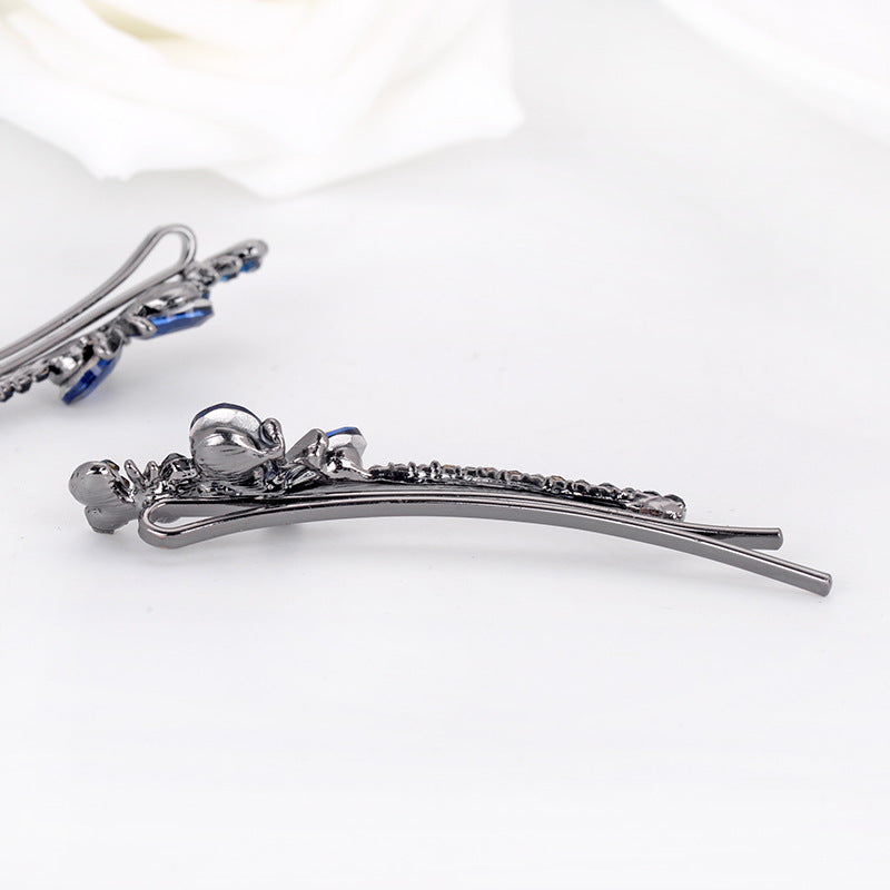 Women's Creative Bow Side Clip Rhinestone Headwear