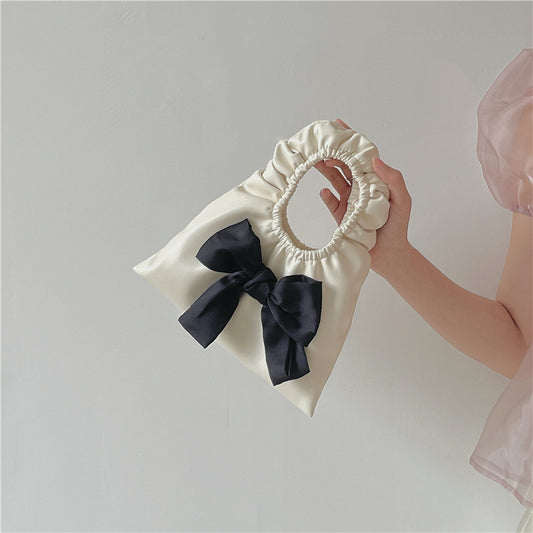 Personality Bowknot Pleated Bag Mini Bag