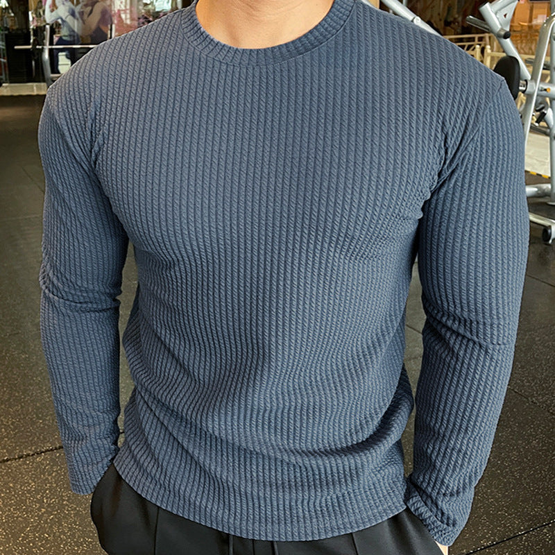 Sweater Men's Fashion Knitted Long Sleeve Top