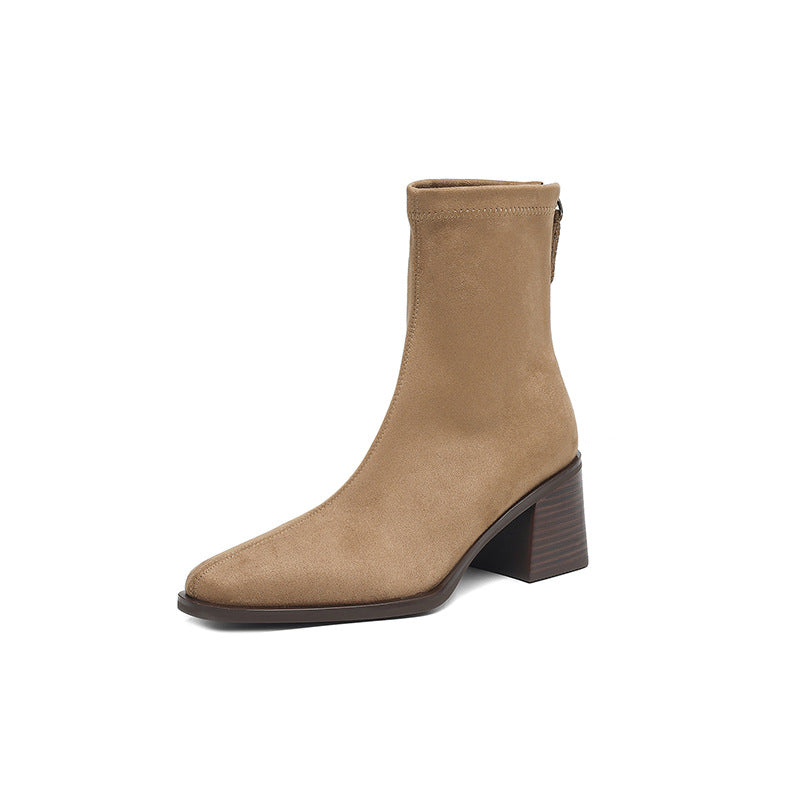 Womens Stylish And Elegant Suede Skinny Boots