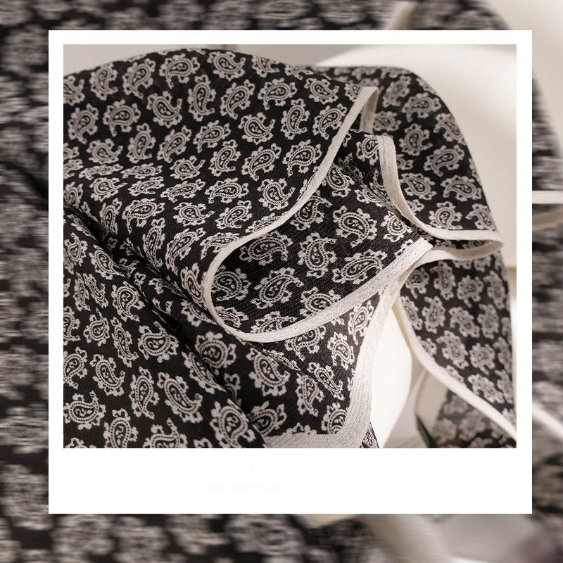 Mulberry Silk Light Skin-friendly Fashion Women's Elegant Decorative Silk Scarf