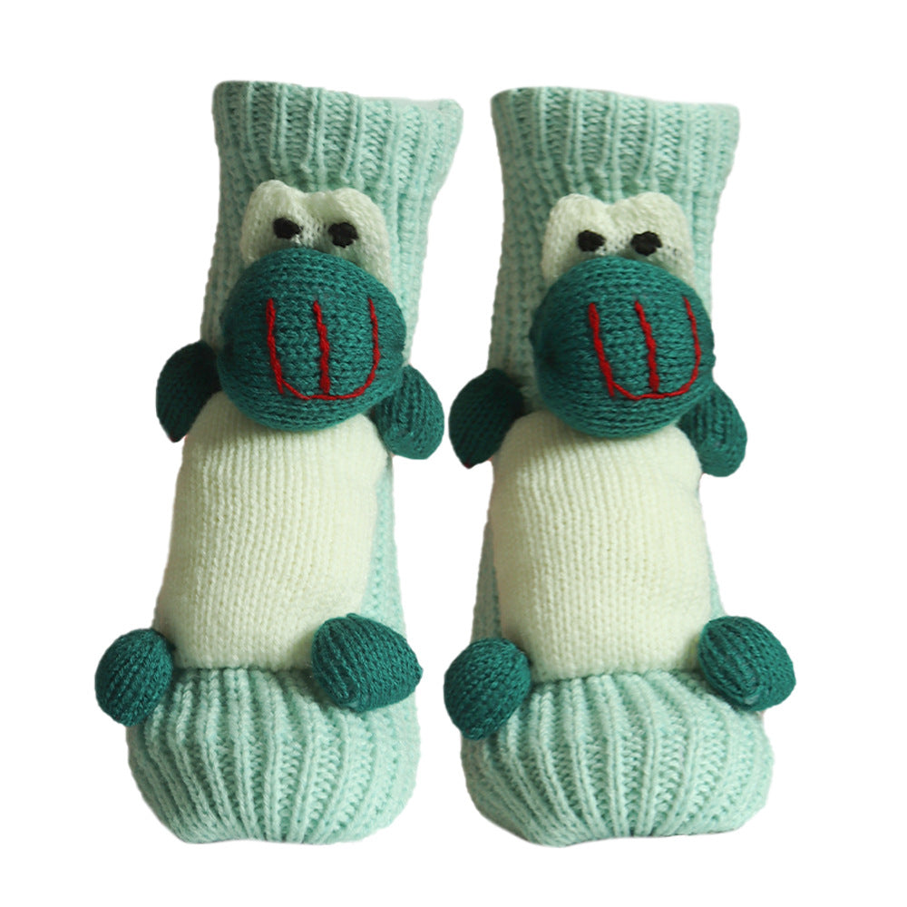 Women's Fashion 3D Cartoon Woolen Yarn Socks