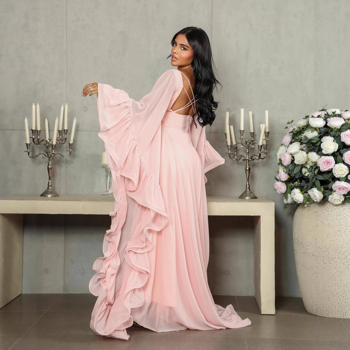 Large Voluminous Tulle Ball Gown Evening Dress For Women