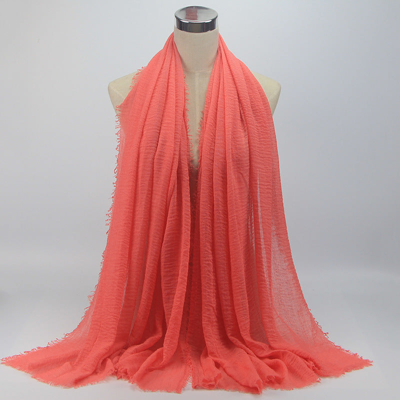 Fashion Vacuum Women's Scarf Cotton Linen Headscarf